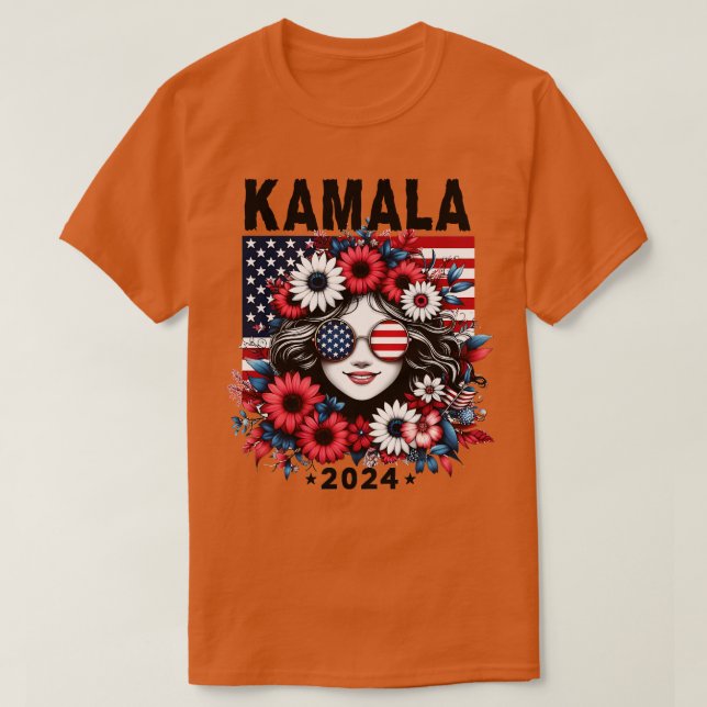 Kamala Vintag Floral Weibchen 1 T-Shirt (Design vorne)