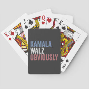 Kamala Walz Wahltag 2024 Spielkarten
