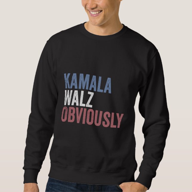 Kamala Walz Wahltag 2024 Sweatshirt (Vorderseite)