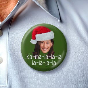 Kamala Weihnachtsmannmütze - Biden Harris 2020 lus Button