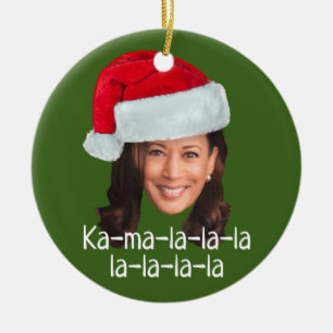 Kamala Weihnachtsmannmütze Biden Harris 2020 lusti Keramik Ornament