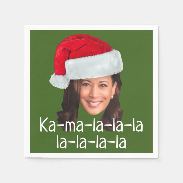 Kamala Weihnachtsmannmütze Biden Harris 2020 lusti Serviette (Vorderseite)