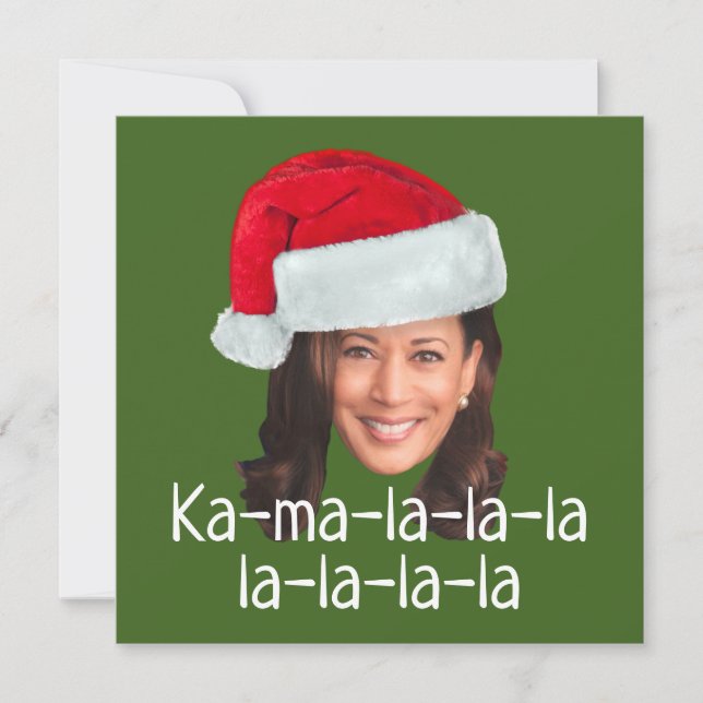 Kamala Weihnachtsmannmütze - Harris 2024 lustiger  (Vorderseite)