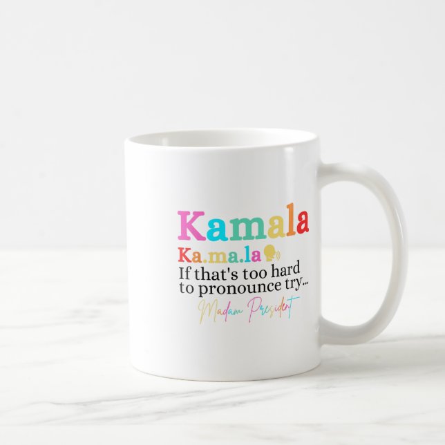 Kamala, wenn das zu schwer ist, um sich zu drücken kaffeetasse (Rechts)