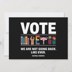 Kamala wir kommen nicht wie jeder Feminist zurück Einladung