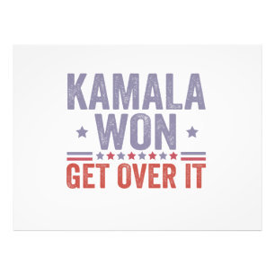 Kamala Won überholen Harris Walz Election Fotodruck