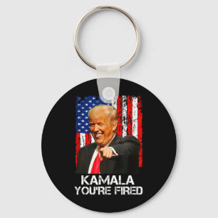 Kamala You are Fired Funny Präsident Trump Laughin Schlüsselanhänger
