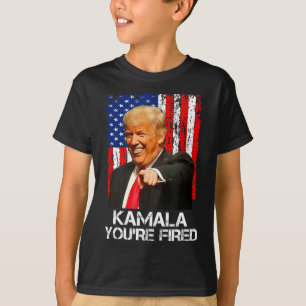Kamala You are Fired Funny Präsident Trump Laughin T-Shirt