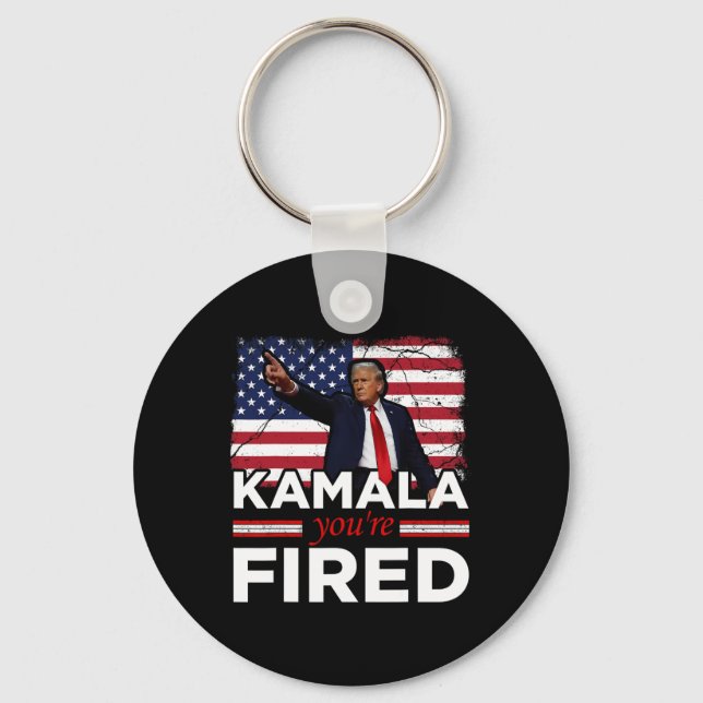 Kamala You are Fired Funny Schlüsselanhänger (Vorderseite)