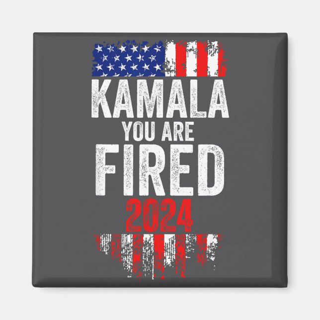 Kamala You're Fired Funny Anti Kamala Harris Elect Magnet (Vorne)