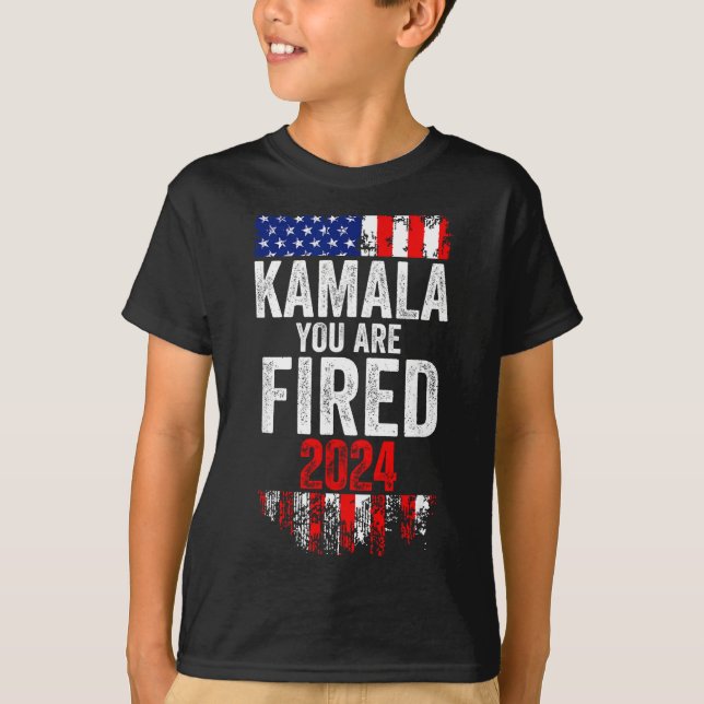 Kamala You're Fired Funny Anti Kamala Harris Elect T-Shirt (Vorderseite)
