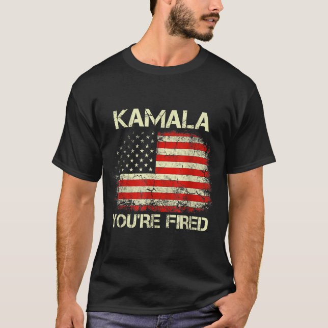 Kamala You're Fired Funny Anti Kamala Harris Elect T-Shirt (Vorderseite)
