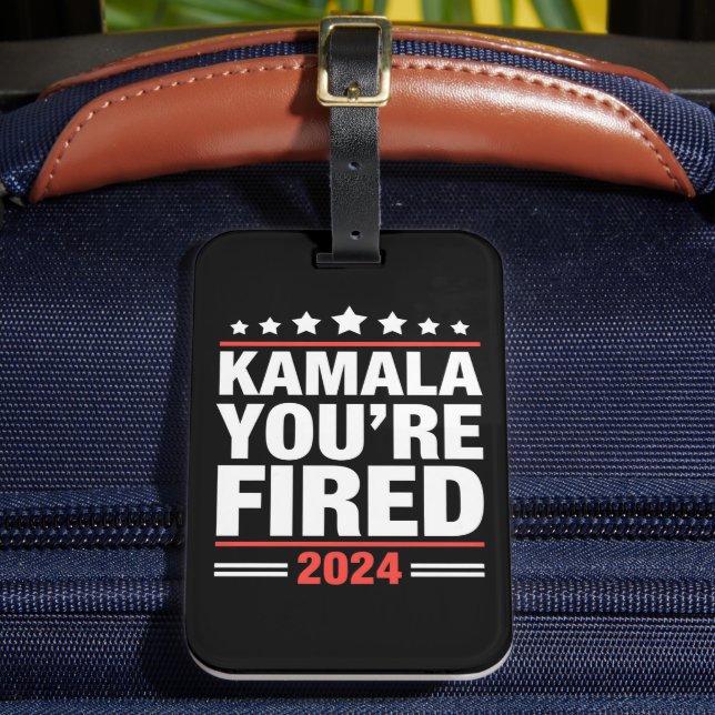 Kamala You're Fired Kamala Harris 2024 Gepäckanhänger (Vorderseite Insitu 2)