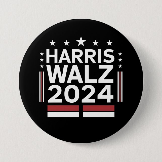 KamalaHarris TimWaltz 2024 Button (Vorderseite)