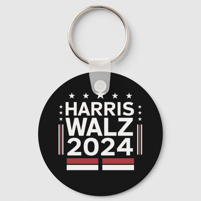 KamalaHarris TimWaltz 2024 Schlüsselanhänger (Vorderseite)