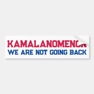 KAMALANOMENON Kamala Harris Wir gehen nicht zurück Autoaufkleber