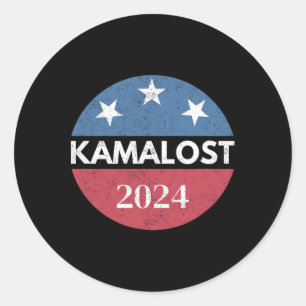 Kamalost Kamala verlor 2024 Wahl Trump gewann 47. Runder Aufkleber