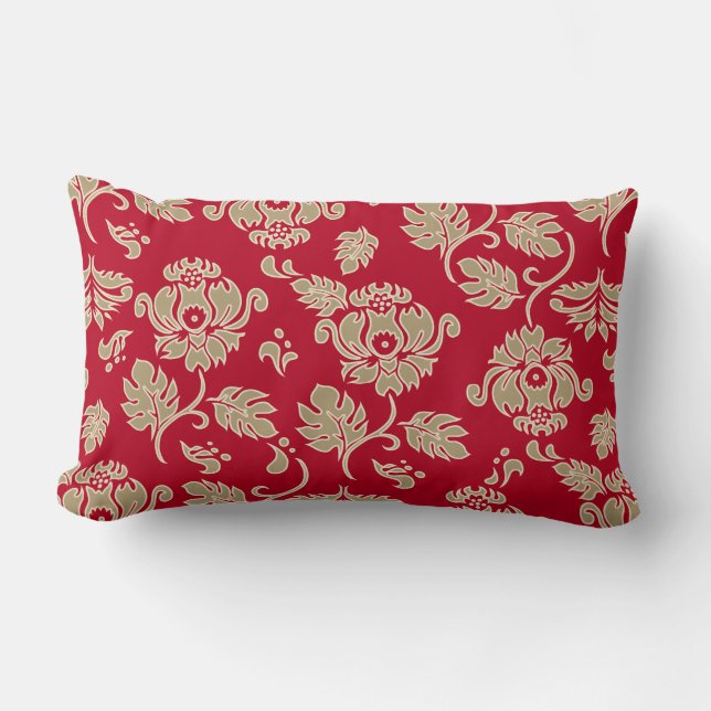 Kamaole Hawaii Tropical Floral Lumbar Pillows Lendenkissen (Vorderseite)