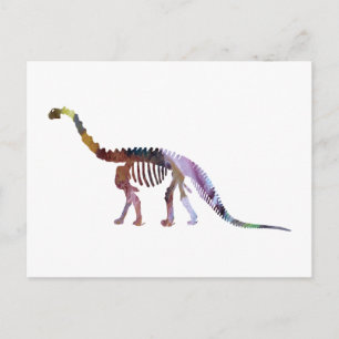 Kamarasaurus-Skelett Postkarte