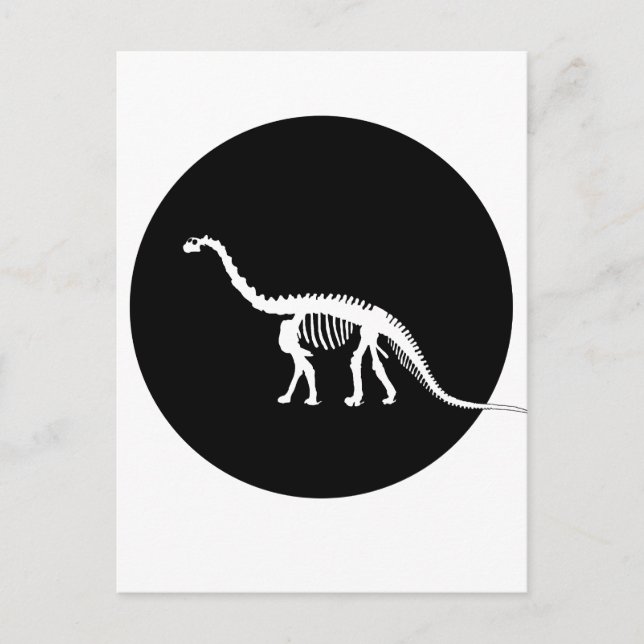 Kamarasaurus-Skelett Postkarte (Vorderseite)