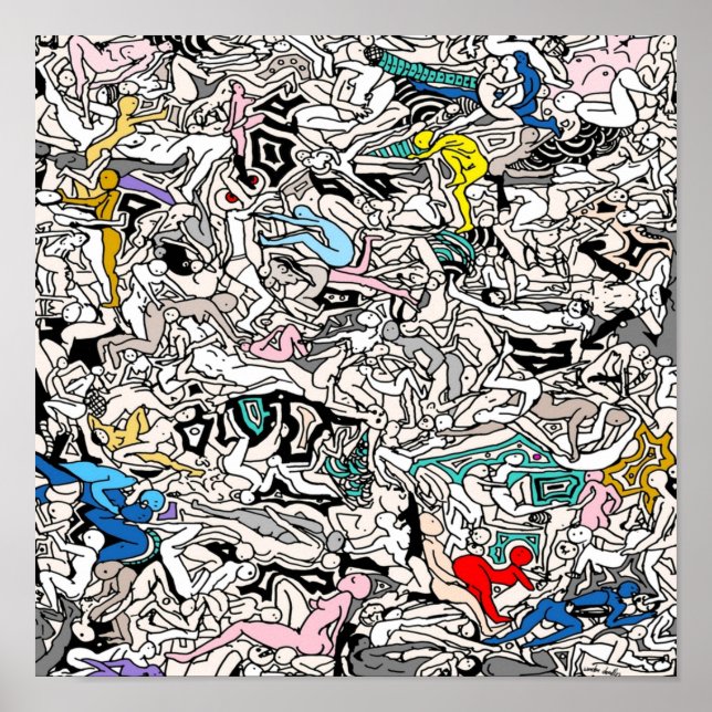 Kamasutra LIEBE Doodle Poster (Vorne)