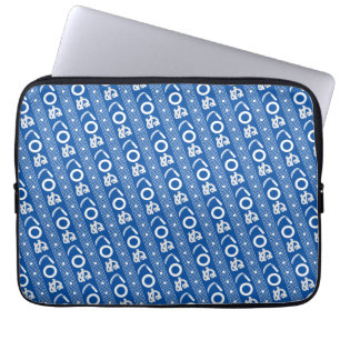 Kamawanu Edo-Stil Grafikmuster Laptopschutzhülle