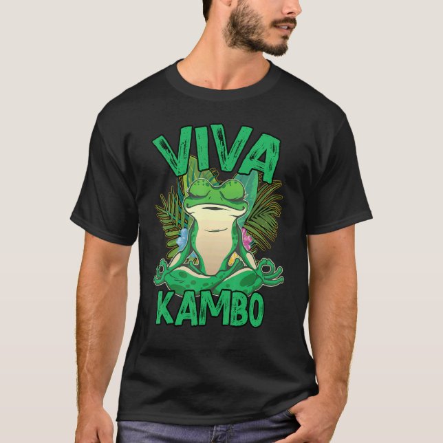 Kambo Warrior Frog Zeremonie Pflanze Medizin T-Shirt (Vorderseite)