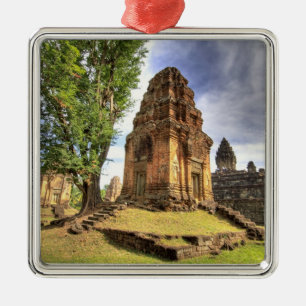 Kambodscha, Angkor Wat. Blick auf den Bakong-Tempe Ornament Aus Metall
