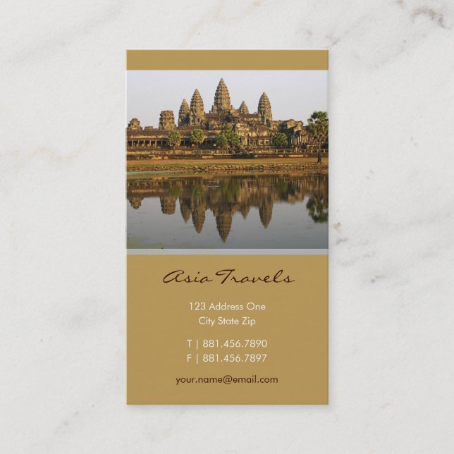 Kambodscha| Angkor Wat Foto Custom Visitenkarte (Vorderseite)