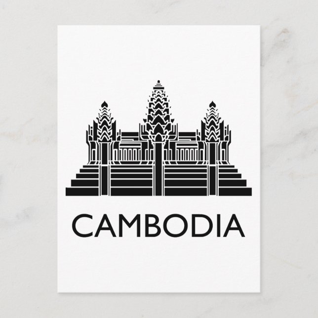 Kambodscha Angkor Wat Postkarte (Vorderseite)
