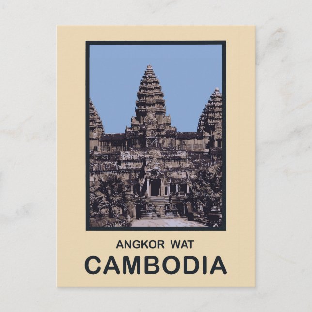Kambodscha Angkor Wat Postkarte (Vorderseite)