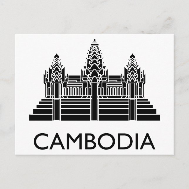 Kambodscha Angkor Wat Postkarte (Vorderseite)