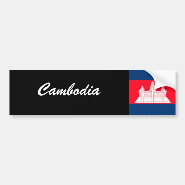 Kambodscha Autoaufkleber (Vorne)
