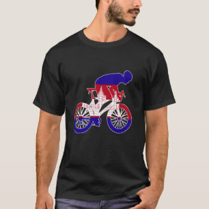Kambodscha Biker Nation Rider World Fags T-Shirt