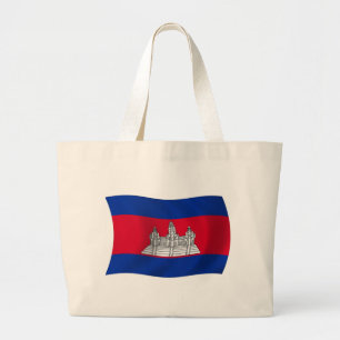 Kambodscha Flag Tote Bag Jumbo Stoffbeutel
