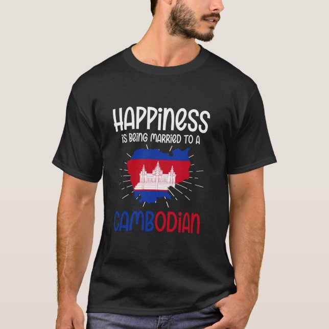 Kambodscha - Flagge 4 T-Shirt (Vorderseite)