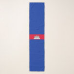 Kambodscha-Flagge Chiffre Scarf Schal<br><div class="desc">Kambodscha-Flagge Chiffre Scarf</div>