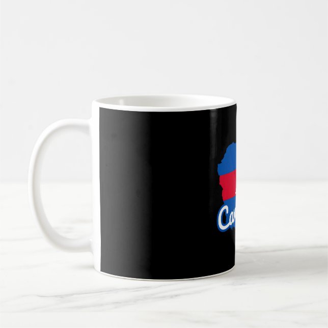 Kambodscha-Flagge � Geist Australiens Kaffeetasse (Links)