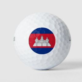 Kambodscha-Flagge Golfball