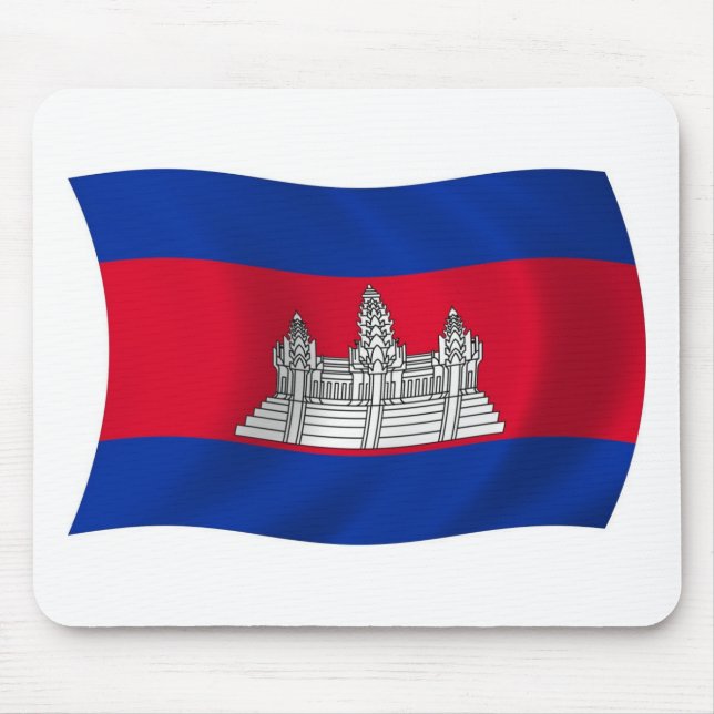 Kambodscha-Flagge Mousepad (Vorne)