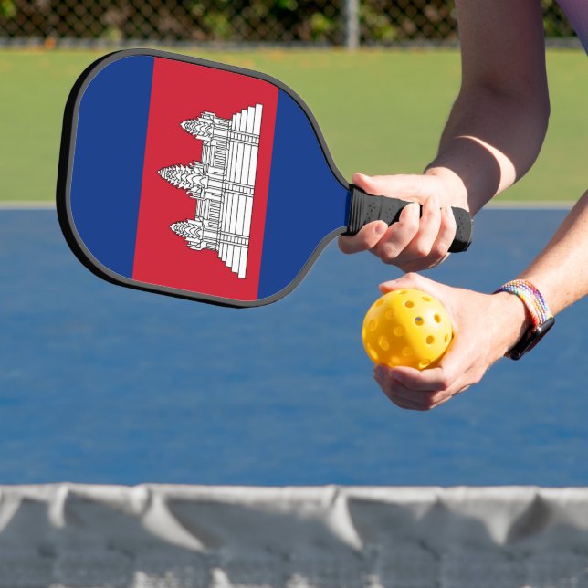 Kambodscha-Flagge Pickleball Schläger (InSitu)