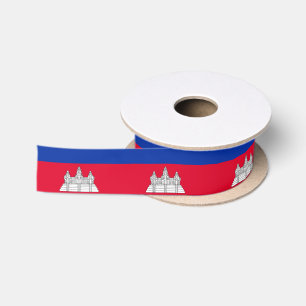 Kambodscha-Flagge Satinband