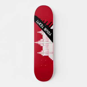 Kambodscha-Flagge Skateboard