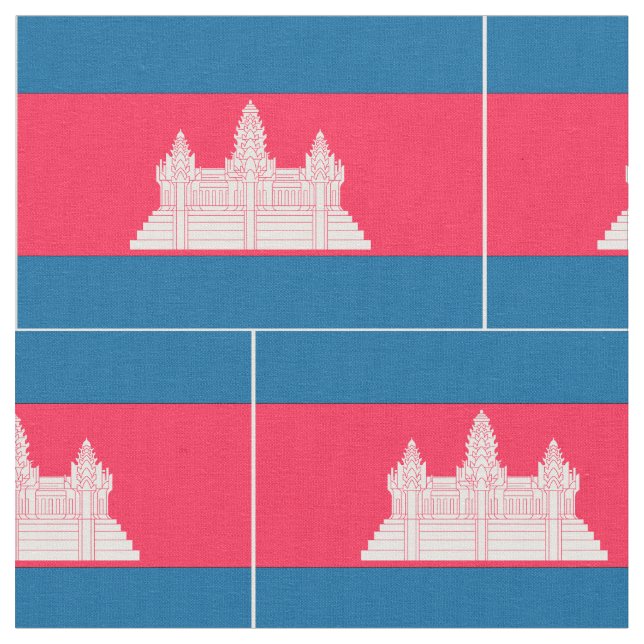 Kambodscha-Flagge Stoff (Nahaufnahme)