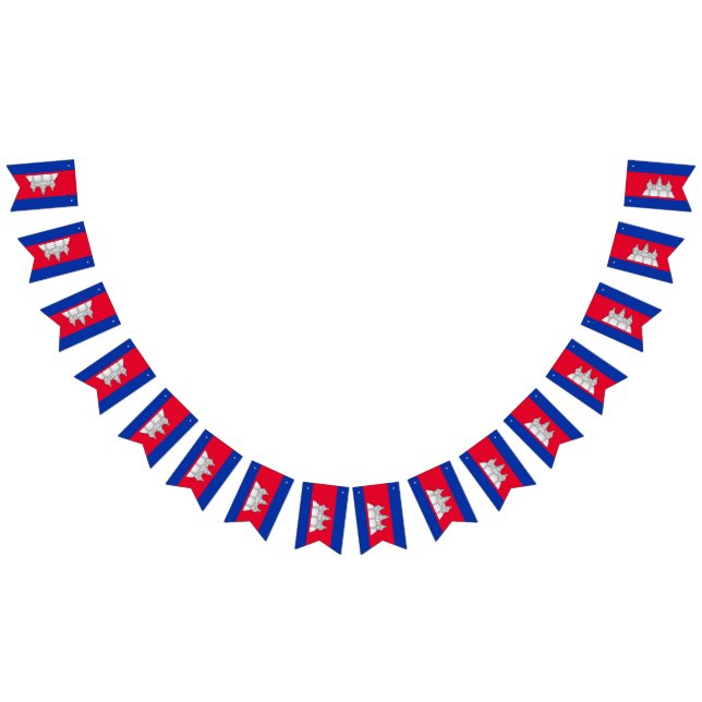 Kambodscha-Flagge Wimpelkette (Alle)