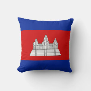 Kambodscha-Flagge x Flaggenkissen Kissen