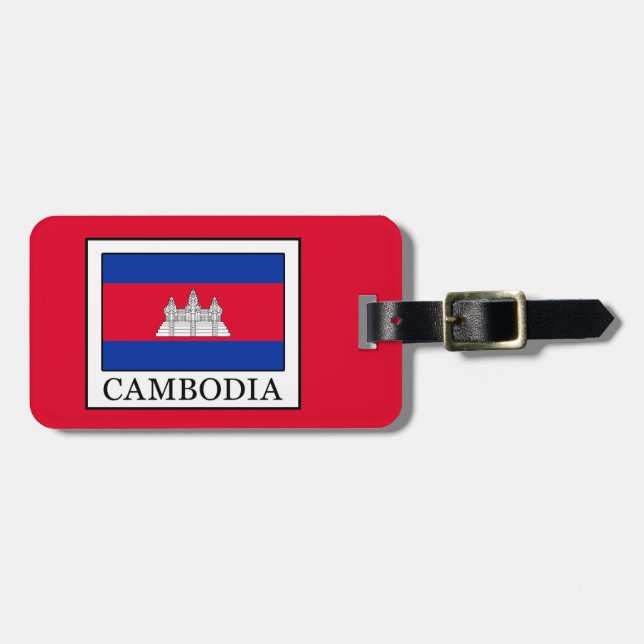 Kambodscha Gepäckanhänger (Vorderseite horizontal)