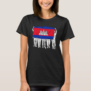 Kambodscha Kambodscha Khmer Group Proud Flag Day T T-Shirt