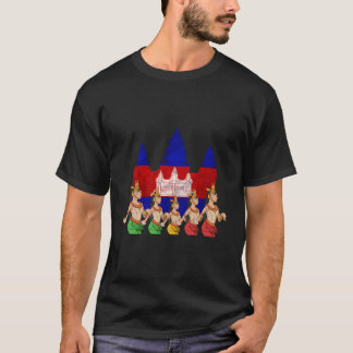 Kambodscha Kambodscha Khmer Traditioneller Tanz Ap T-Shirt