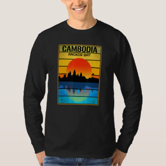 Kambodscha Kambodschaner Khmer Stolze Liebe Vintag T-Shirt